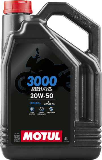 Óleo de motores 20W50 4T 4L para motocicletas [Motul]