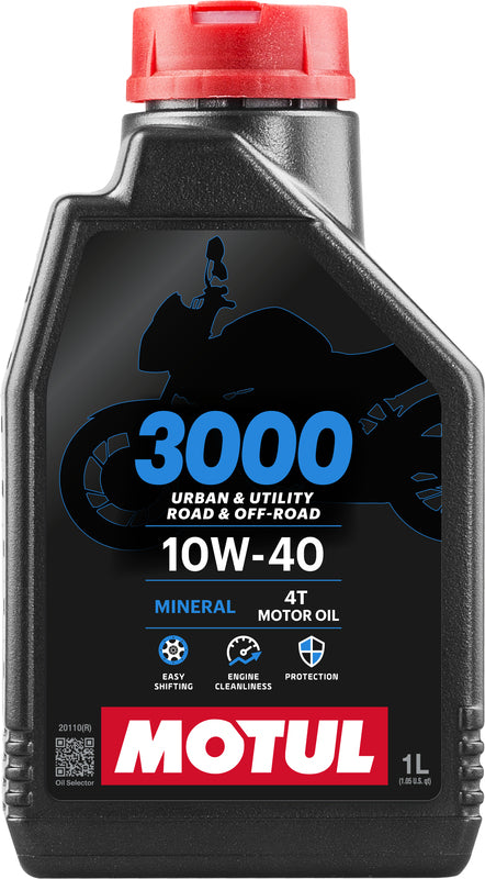 Óleo de motor 10w40 4t 1 litro para motocicletas [Motul]