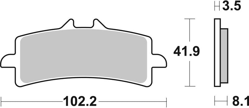 Triumph Scrambler 1200 [BREMBO] - Pastilhas de freio TIPO 07BB37 SR Sinter - Esporte