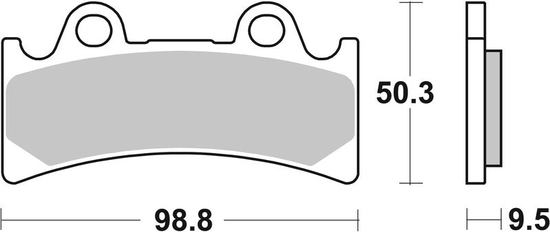 Yamaha Yzf 750 [BREMBO] - Pastilhas de freio TIPO 07YA32 SR Sinter - Esporte