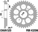 Ducati Hypermotard 950 [PBR] - Roda dentada reforçada em alumínio - 520-1