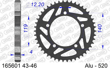 Bmw S 1000 [AFAM] - Roda dentada padrão alumínio - 520
