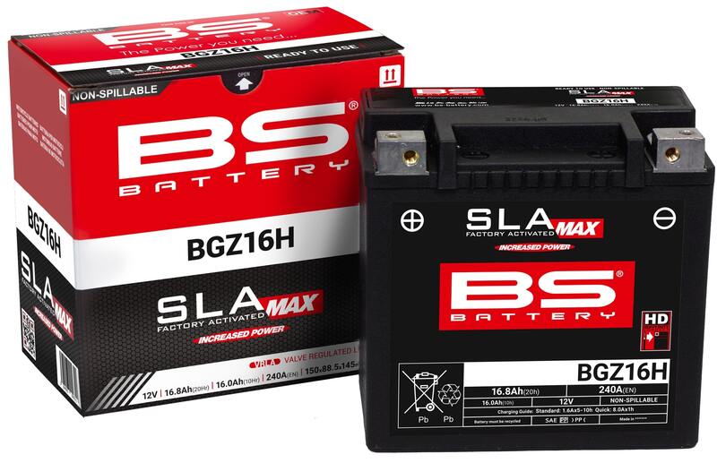 Suzuki Dr 800 [BS BATTERY] - Bateria sem manutenção SLA ativada de fábrica - BGZ16H