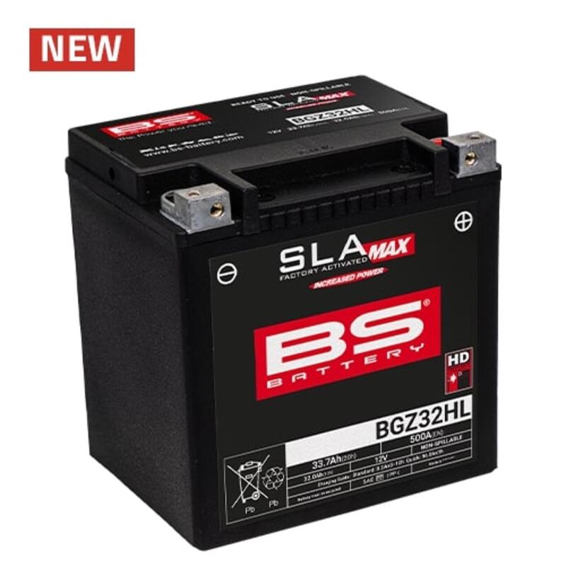 Harley Davidson Flhtc [BS BATTERY] - Bateria sem manutenção SLA ativada de fábrica - BGZ32HL