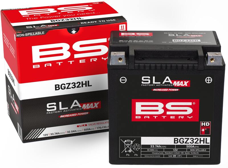 Harley Davidson Fltr [BS BATTERY] - Bateria sem manutenção SLA ativada de fábrica - BGZ32HL