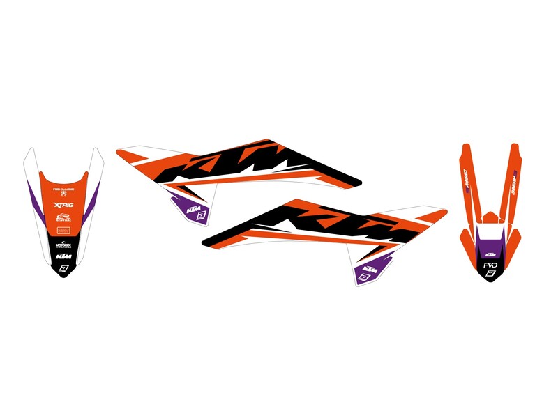 Ktm Sx-F 250 [BLACKBIRD] - Kit de decoração Dream Graphic 5