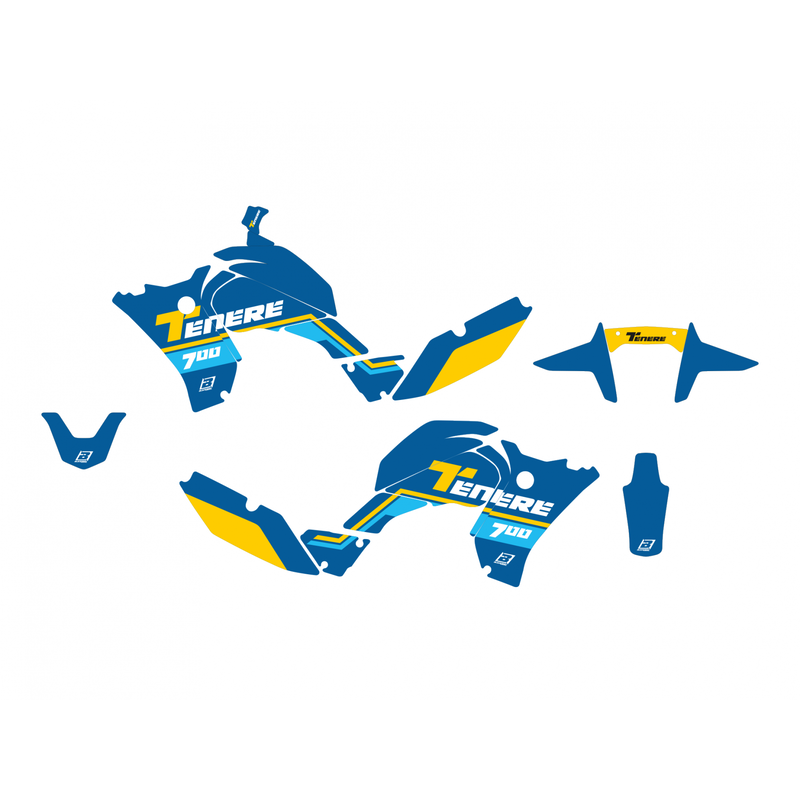 Yamaha Tenere 700 World Raid [BLACKBIRD] - Kit gráfico Rally Ride - Azul