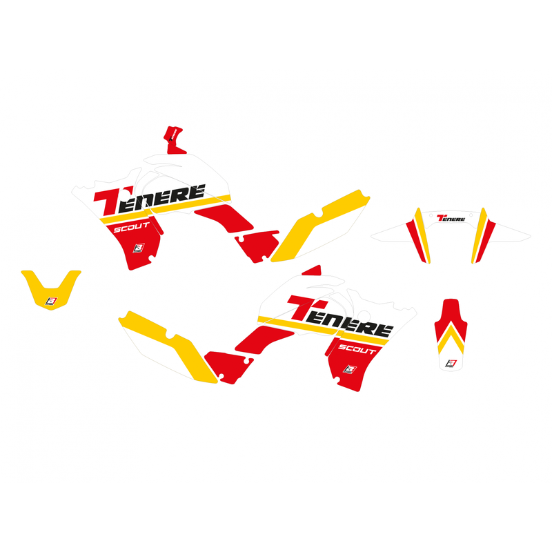 Yamaha Ténéré 700 Rally [BLACKBIRD] - Kit gráfico Rally Ride – Vermelho