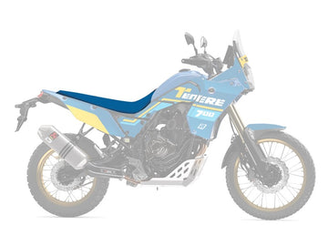 Yamaha Ténéré 700 Rally [BLACKBIRD] - Capa de assento Rally Ride - Preto/Azul - 2 peças