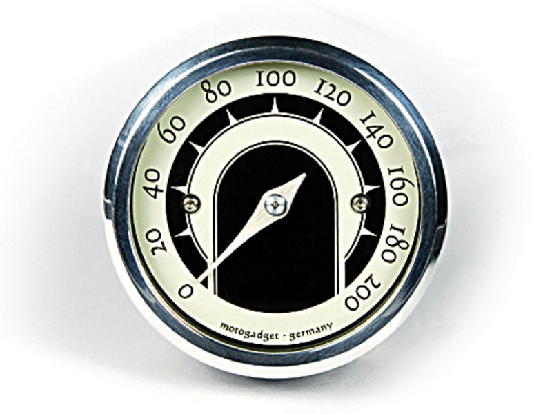 Tacho de tacho análogo Speedster Tiny, anel polido [Motogadget]