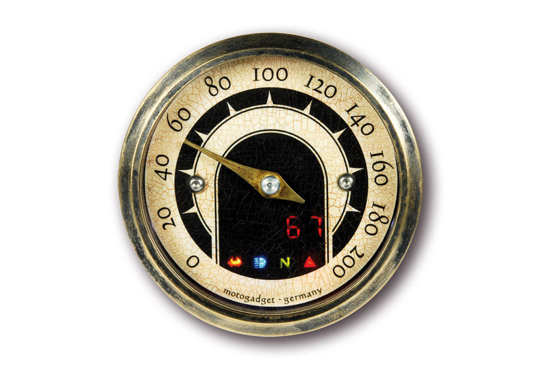 Anel de latão vintage Tascho MST analógico para motocicletas [Motogadget]
