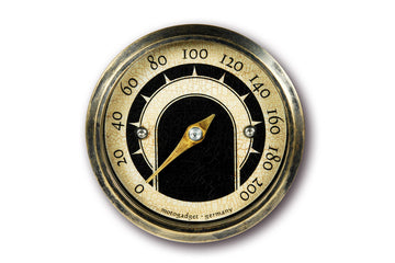 Anel de latão vintage Tascho MST analógico para motocicletas [Motogadget] - 0