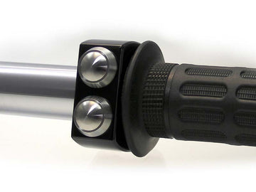 Interruptor do guidão da motocicleta 22mm de aço inoxidável preto - Motogadget