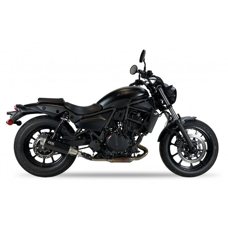 Kawasaki Eliminator 500 [IXIL] - Silenciador deslizante RC3B aço inoxidável preto