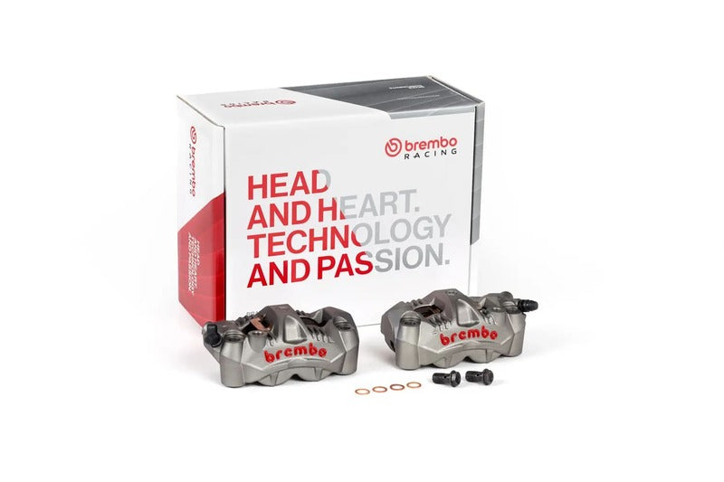 Yamaha Sp [BREMBO RACING] - GP4-RS Par de pinças de freio radial dianteiro 4 pistões Ø3mm