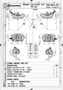 Ducati Monster 1100 [BREMBO RACING] - Par de GP4RX - pinças de freio de 1mm (usinadas em CNC - cromadas) (com pastilhas)-4
