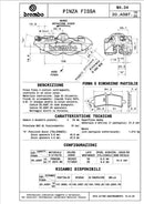Triumph Daytona 675 [BREMBO RACING] - Par de pinças de freio M4 de peça única - 18mm/P4 34 (com pastilhas)