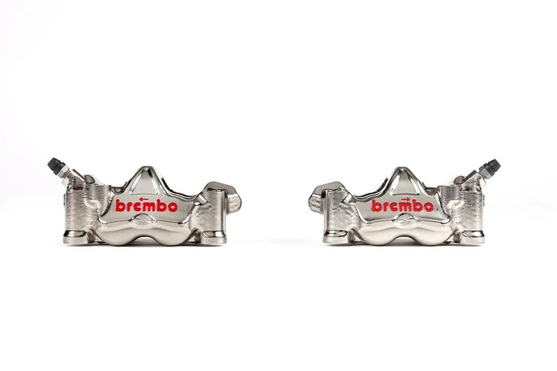 Triumph Daytona 675 [BREMBO RACING] - Par de GP4RX - pinças de freio de 18 mm (usinadas em CNC - cromadas) (com pastilhas)