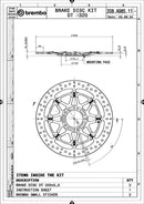 Ducati 749 [BREMBO RACING] - disco de freio flutuante UPGRADE T-Drive - 208A98511-4