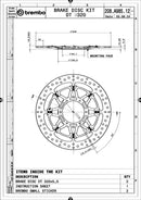 Honda Vtr 1000 Sp 1 [BREMBO RACING] - disco de freio flutuante T-Drive UPGRADE - 208A98512
