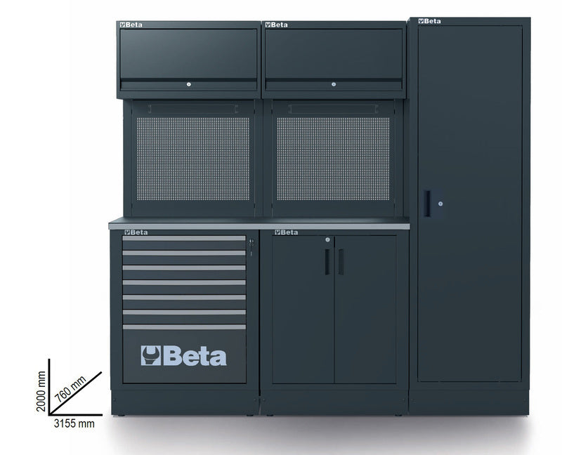 BETA TOOLS RSC50 2.0 combinação de equipamento de oficina com 223 ferramentas