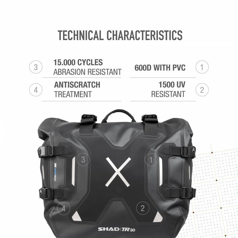 Honda X-Adv [SHAD] - Bolsas impermeáveis ​​Terra TR30