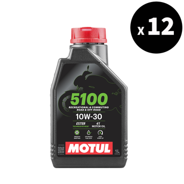 5100 4T 10W30 Óleo de motor 1L - 12 pacote [MOTUL]