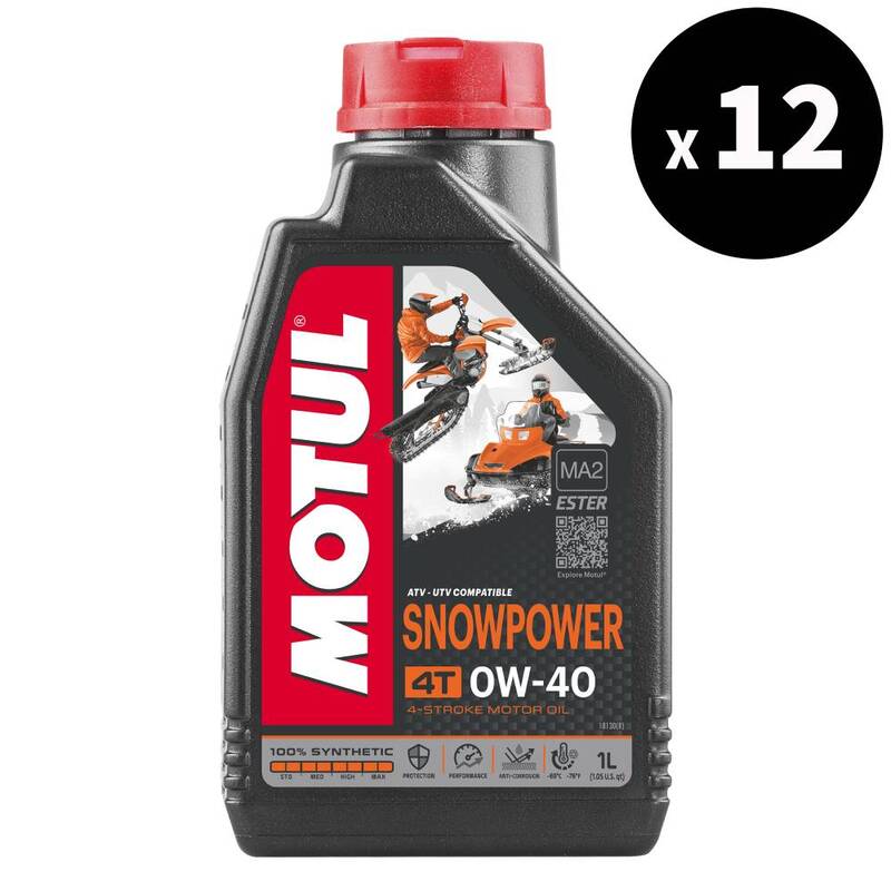 Power de neve 4T 0W40 Óleo do motor 1L x12 [Motul]
