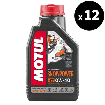 Power de neve 4T 0W40 Óleo do motor 1L x12 [Motul]