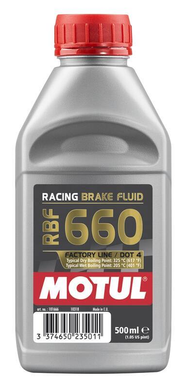 DOT 4 RBF 660 FLUIDO DE FREIO DE RAÇA 500ML 12-PACK [MOTUL]