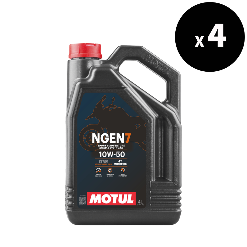 Óleo de motor NGEN 7 4T 10W-50 4L 4-PACK [MOTUL]