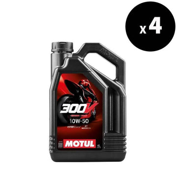 Óleo do motor 10W50 4T ROAD RACING 4L - Linha de fábrica Motul 300V