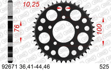 Benelli Leoncino 800 [AFAM] - Kit de corrente 525XMR3 16/46 Super-reforçado - Pinhão padrão - 0