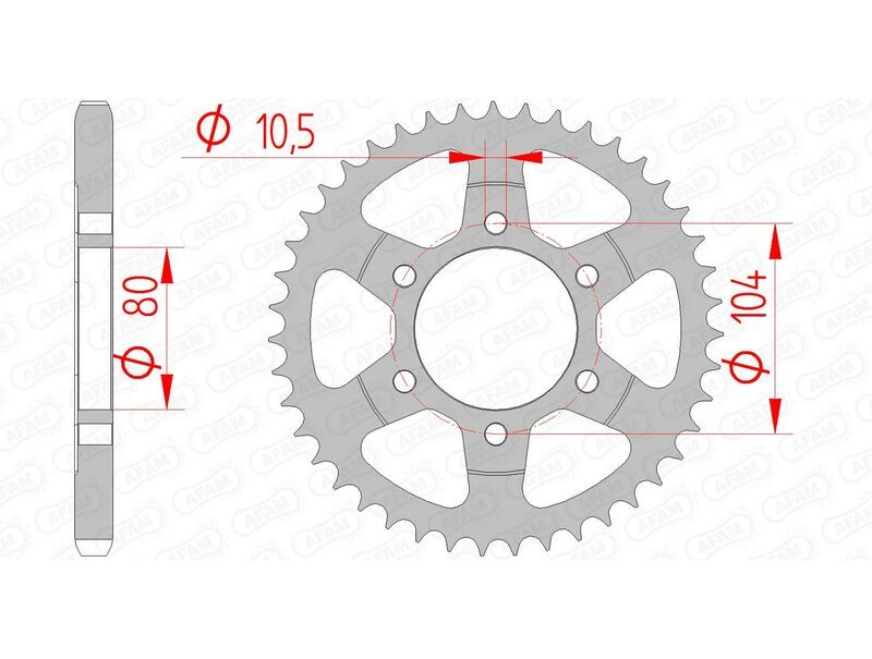 Kawasaki Zx-10Rr [AFAM] - Kit de corrente 525XHR3 17/41 Super-reforçado - Pinhão padrão