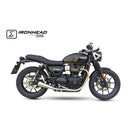 Triumph Street Twin [IXIL] - Silenciador Cônico Slip On Ironhead (direita + esquerda)