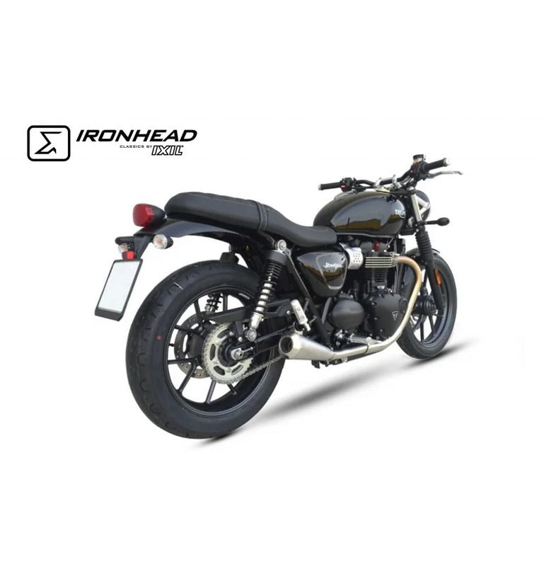 Triumph Street Twin 900 [IXIL] - Silenciador Cônico Slip On Ironhead (direita + esquerda)