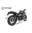 Triumph Street Twin 900 [IXIL] - Silenciador Cônico Slip On Ironhead (direita + esquerda)
