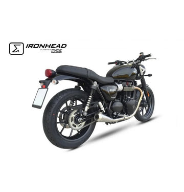 Triumph Street Twin 900 [IXIL] - Silenciador Cônico Slip On Ironhead (direita + esquerda)