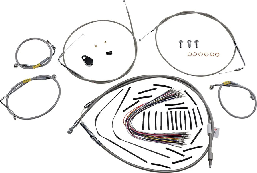 harley davidson touring [BURLY BRAND] - conjunto de encaixe de alça para modelos touring mais antigos com guidão Bagger Bar
