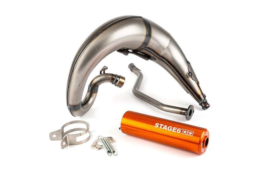 Rieju RR Enduro 50 2T AM6 - Auspuff Streetrace High Mount CNC Orange