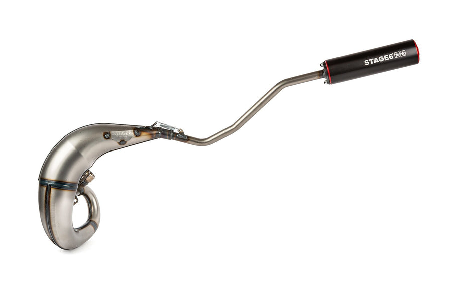 Beta RR Enduro 50 2T - Auspuff Streetrace High Mount links rot schwarz