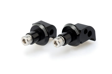 YAMAHA FZ8 [2016] – Almofada de borracha do apoio para os pés do passageiro adaptador – preta