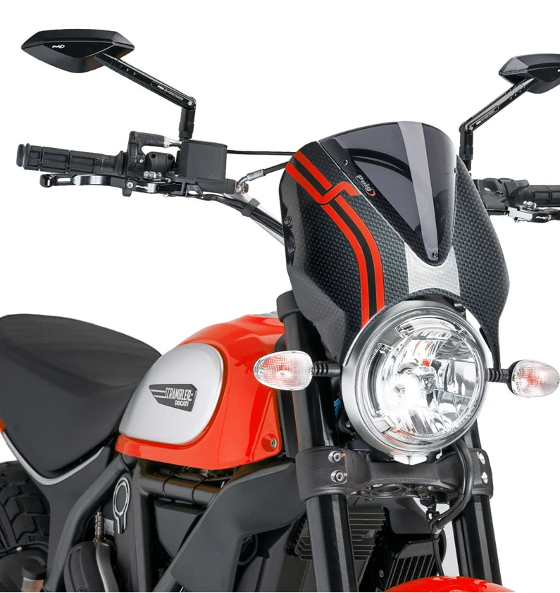 DUCATI SCRAMBLER DESERT SLED [2025] – Viseira de pára-brisa RetroVision – Forte
