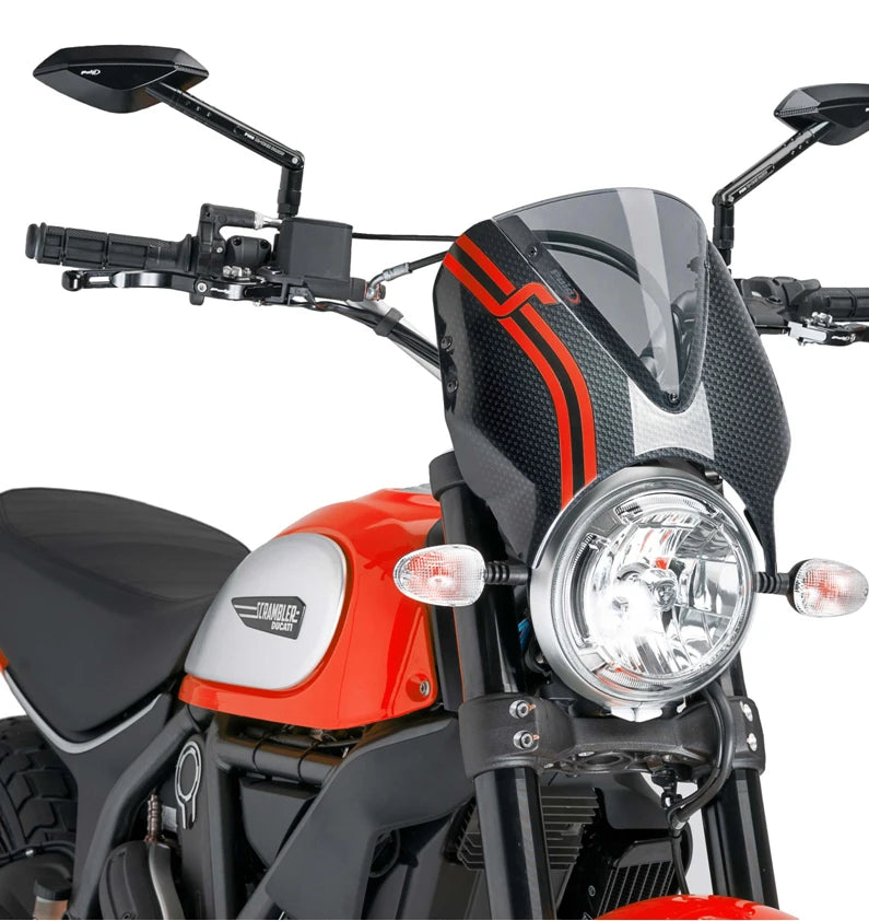DUCATI SCRAMBLER DESERT SLED [2025] – Viseira de pára-brisa RetroVision – Forte