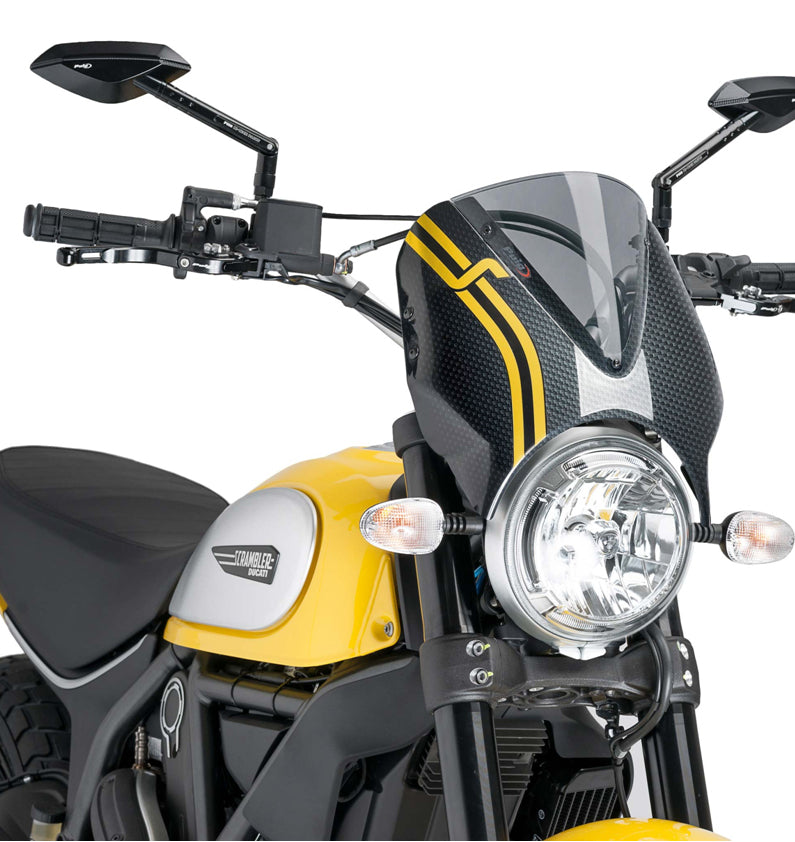 DUCATI SCRAMBLER DESERT SLED [2025] – Viseira de pára-brisa RetroVision – Forte