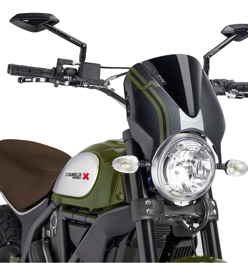 DUCATI SCRAMBLER DESERT SLED [2025] – Viseira de pára-brisa RetroVision – Forte