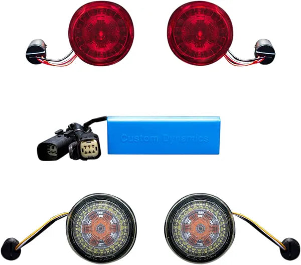 Harley Davidson Flhx [CUSTOM DYNAMICS] – Kit de conversão de pisca dianteiro e traseiro ProBEAM®