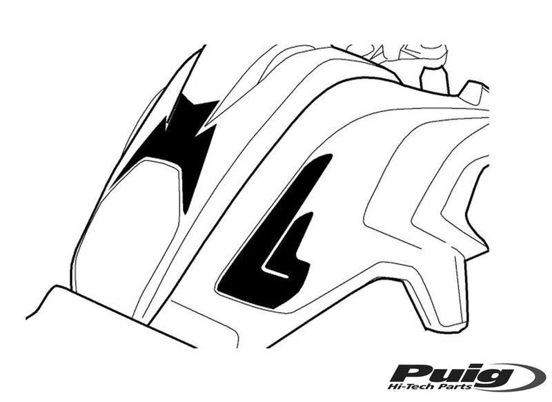 BMW R 1200 GS [2016] – Proteção específica do tanque – visual carbono