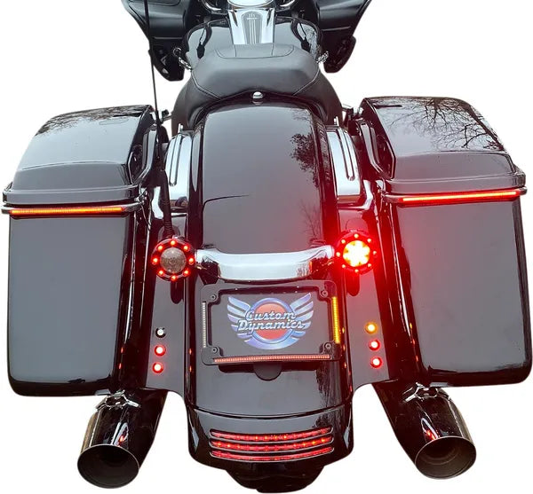 Harley Davidson Flhx [CUSTOM DYNAMICS] – Moldura de placa com raio de LED