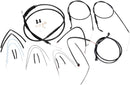 Harley-davidson street bob [BURLY BRAND] - Kit completo de cabo/linha de guiador de vinil preto para cabides Ape-2